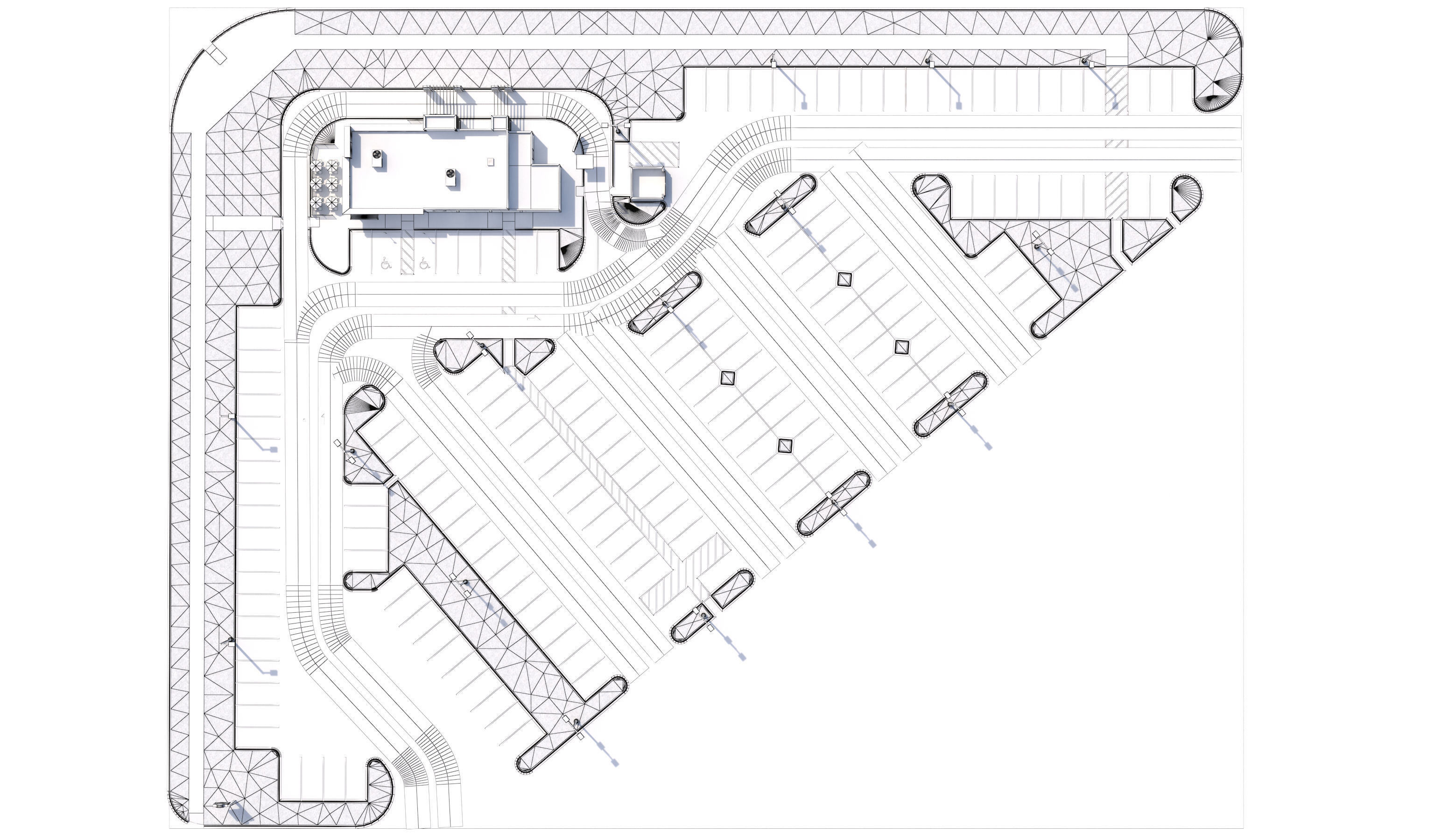 Retail-046 Wendys-003 With Site 3D model_26