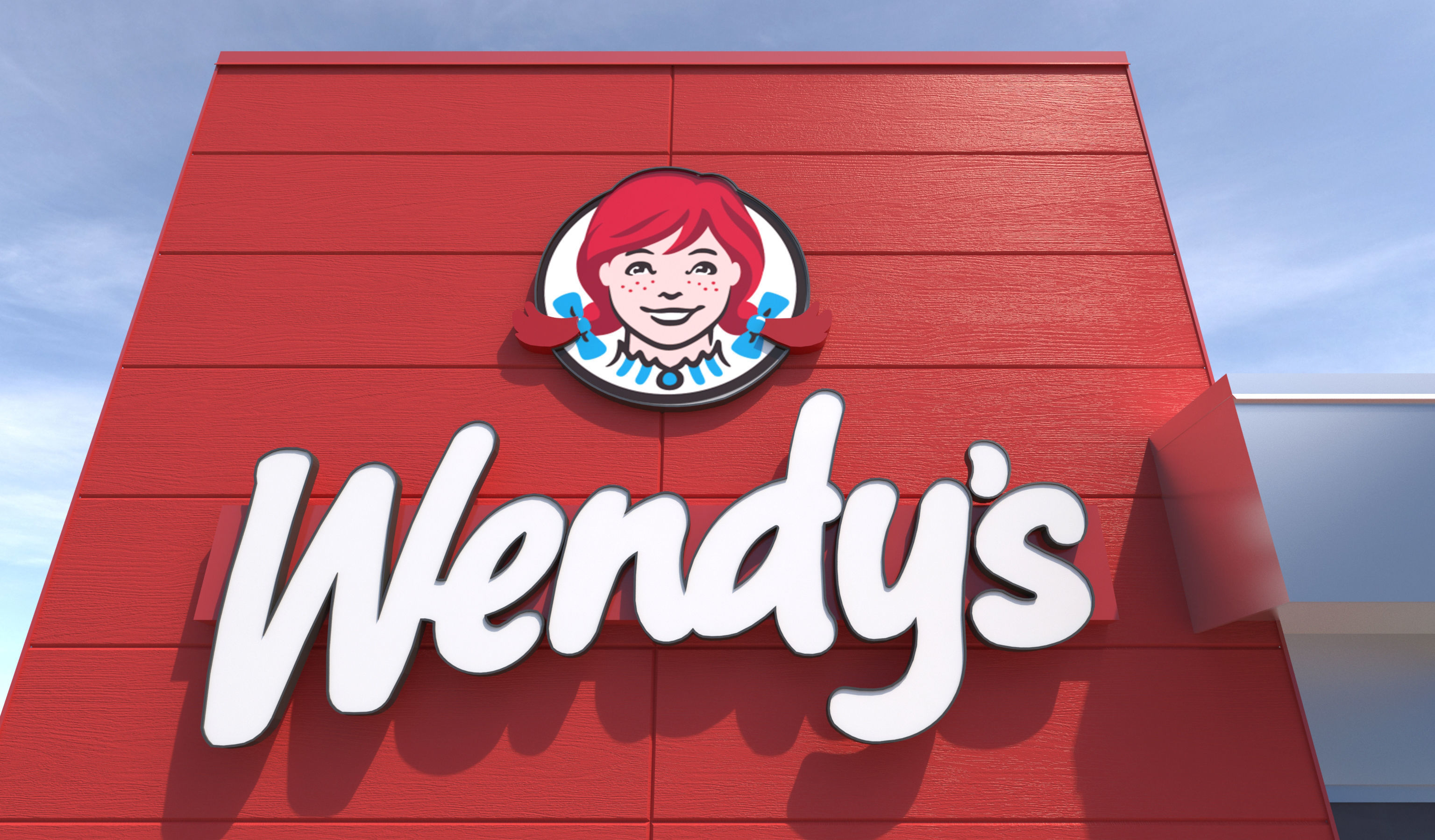 Retail-046 Wendys-003 With Site 3D model_2