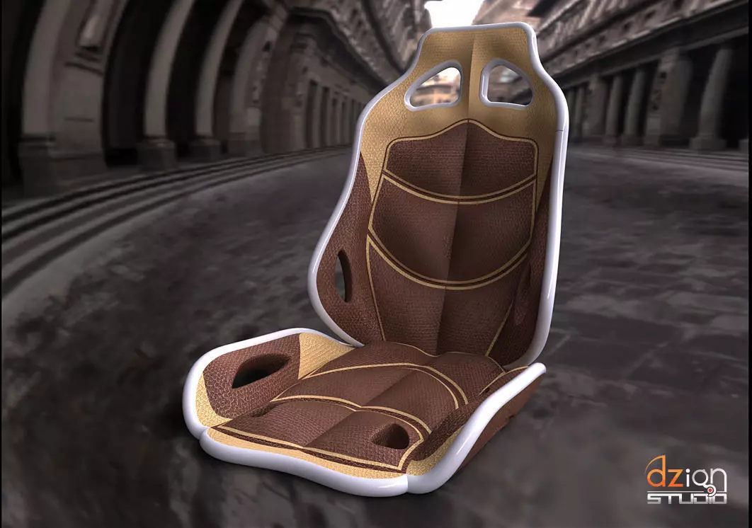 Chair for interior car concept Free 3D model_0