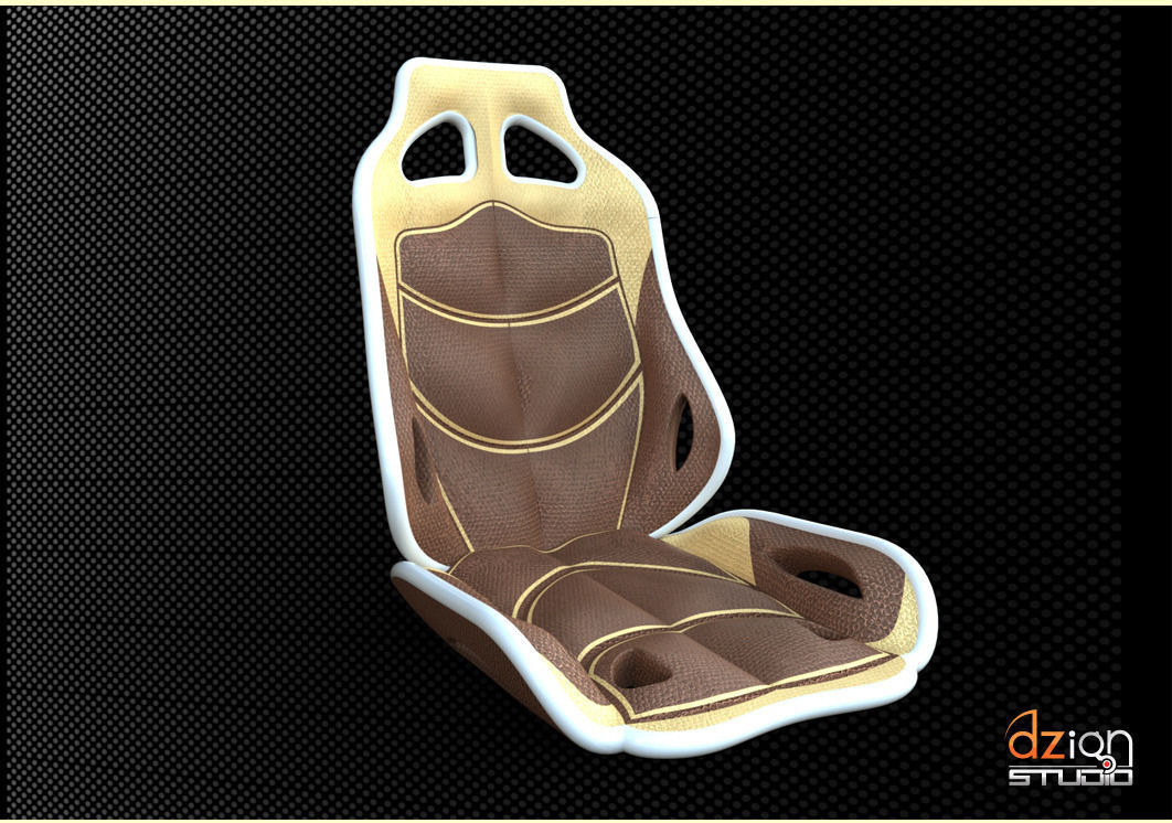 Chair for interior car concept Free 3D model_1