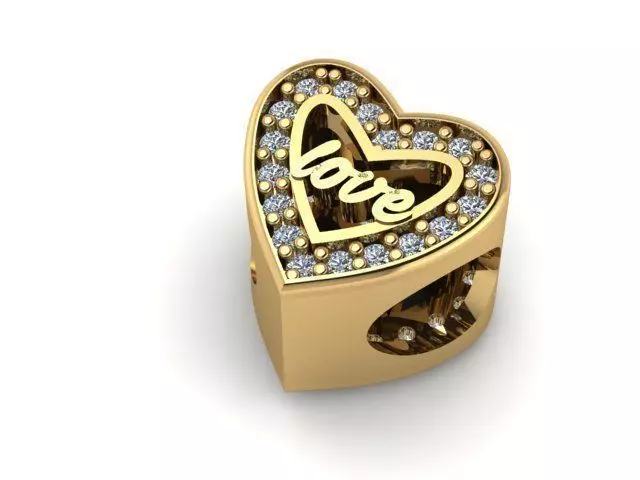 love charm ball  3D print model_0
