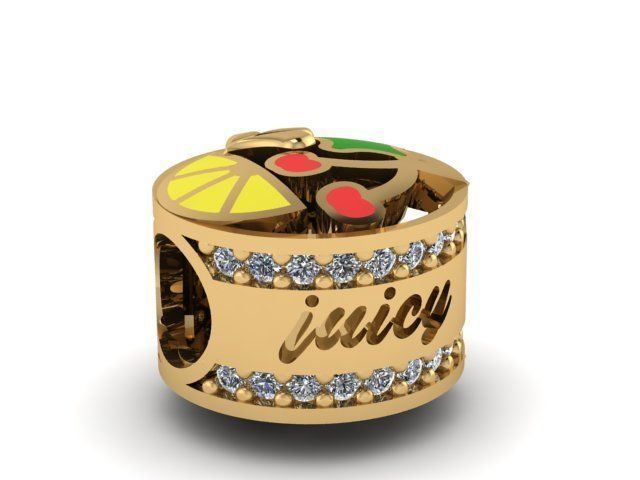 refreshing fruit charm ball  3D print model_1