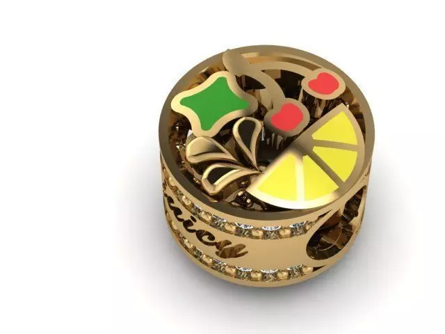 refreshing fruit charm ball  3D print model_0