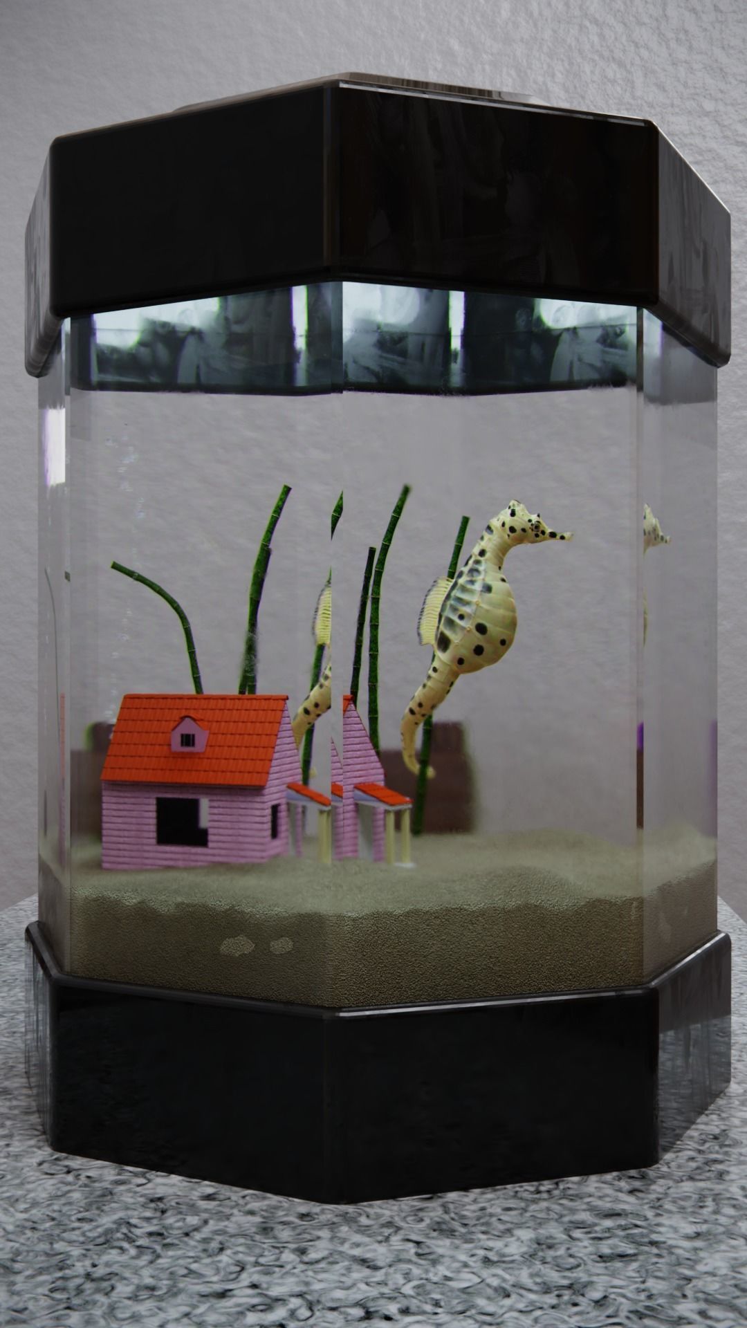 Potbelly Seahorse Low-poly 3D model_6