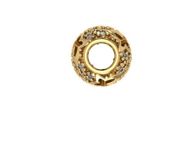 stones and butterflies charm ball  3D print model_1