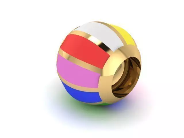 cheerful colors charm ball 3D print model