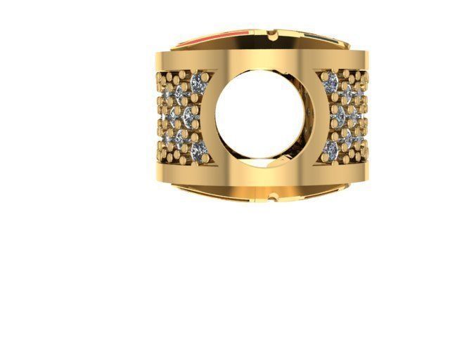 sexy kissing lips charm ball  3D print model_2