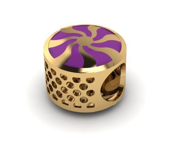 wind rose charm ball  3D print model