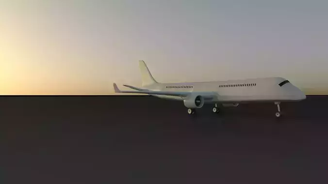 Air plane Low-poly 3D model