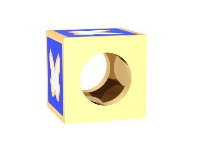 painted butterflies charm ball  3D print model_1