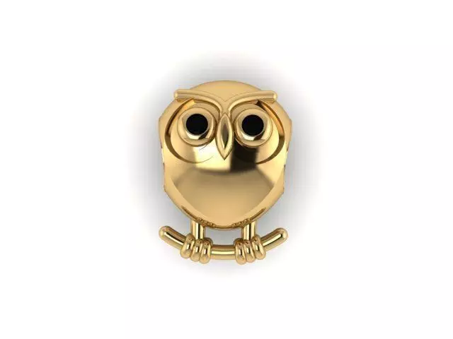 puzzled owl charm ball 3D print model