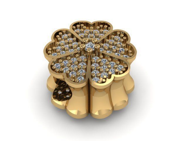 4 Leaf Clover charm ball  3D print model