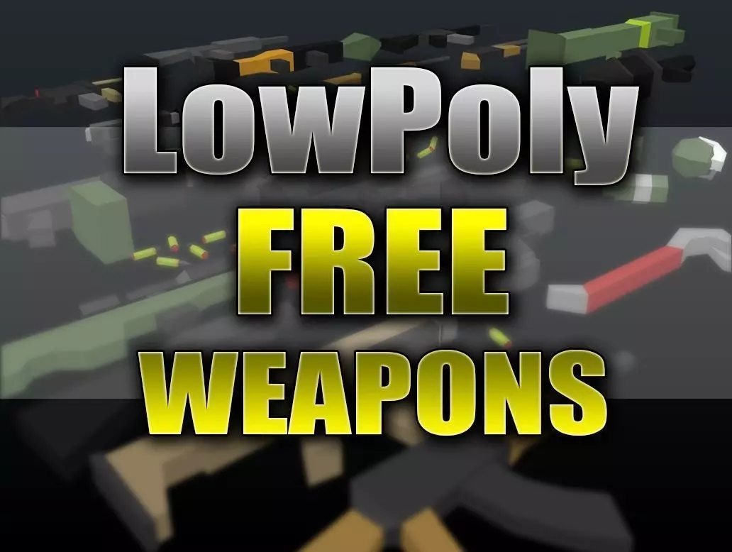 SImpleWeapons - lowpoly free weapons Free low-poly 3D model