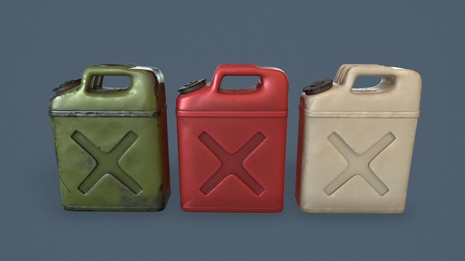 Gas can Common Enviroment Assets Low-poly 3D model