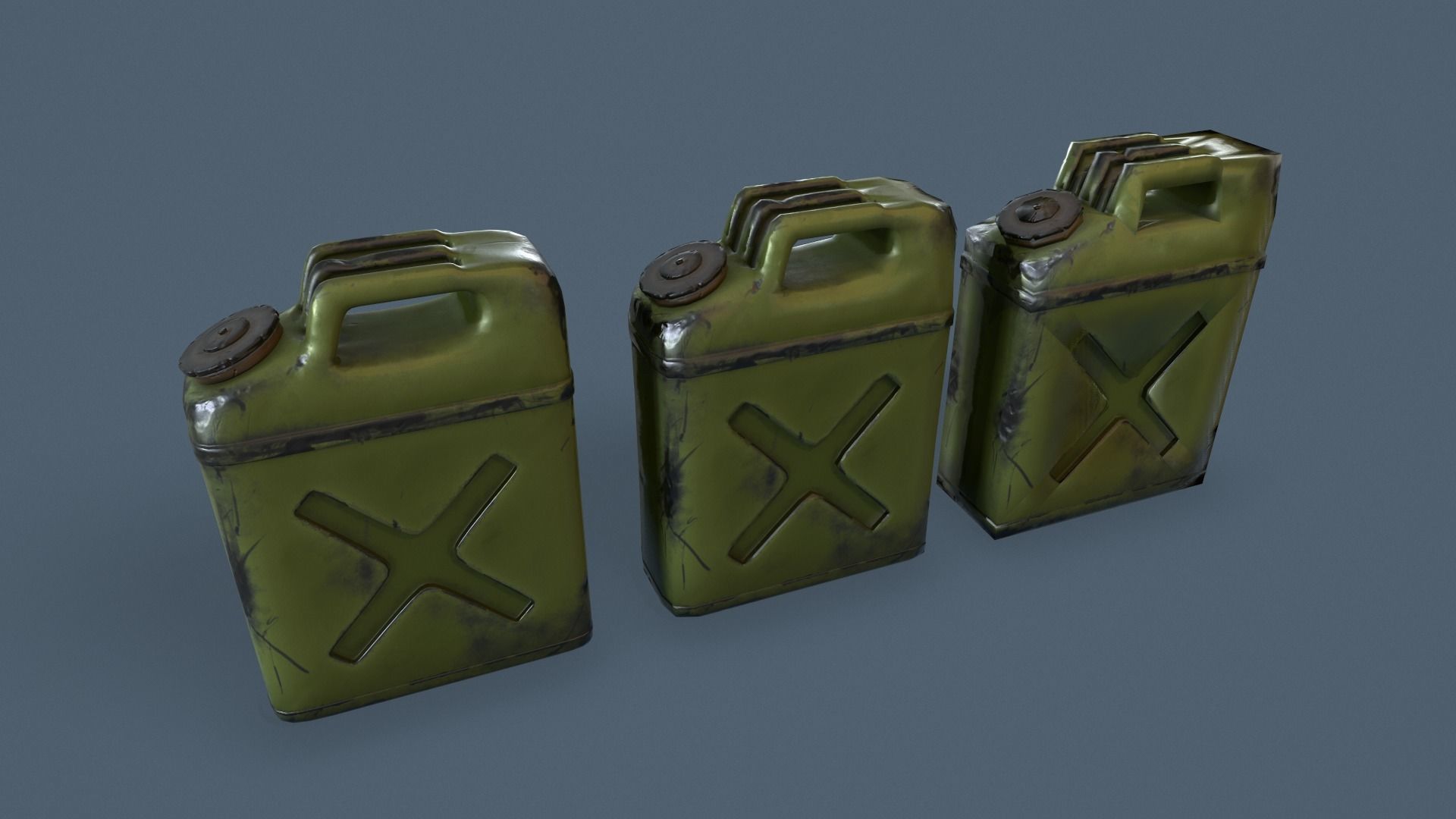 Gas can Common Enviroment Assets Low-poly 3D model_1