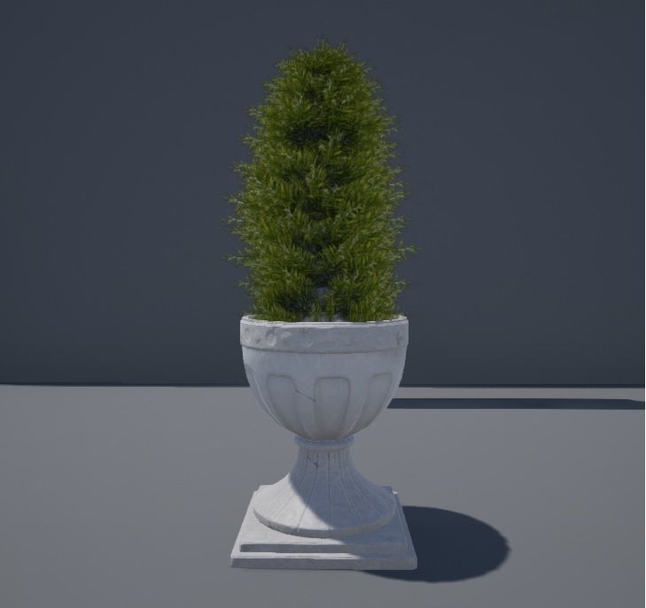 Roman Vase Low-poly 3D model_1