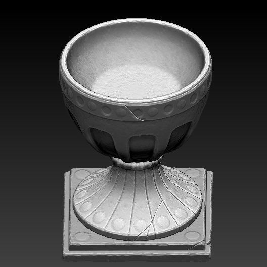 Roman Vase Low-poly 3D model_5