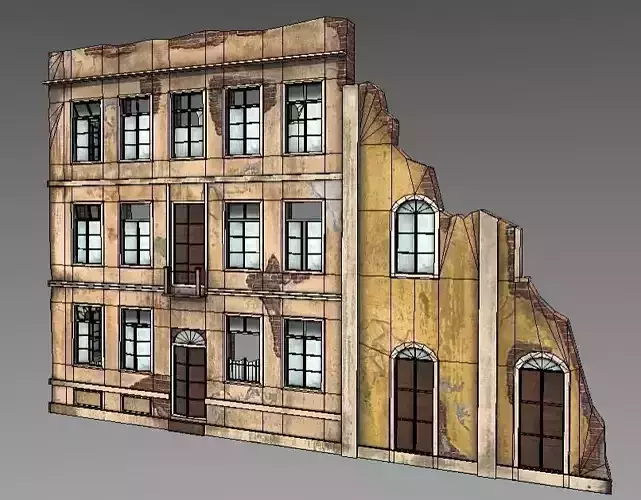 Abandoned Building facade french