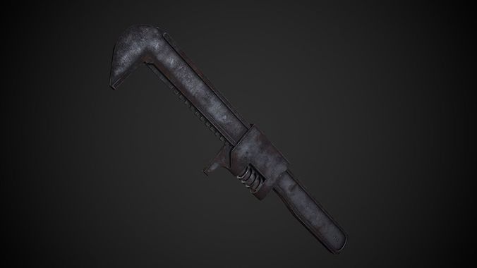 Monkey Wrench Low-poly 3D model