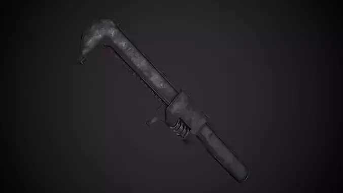 Monkey Wrench Low-poly 3D model