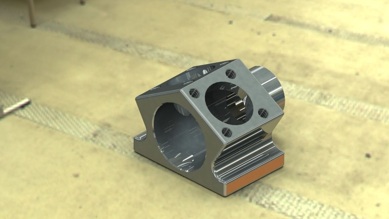 Miniature engine block free 3D model | CGTrader