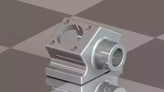 Miniature engine block Free 3D model