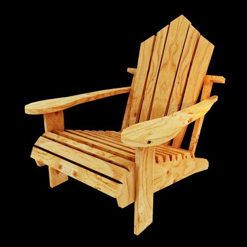 Deck Chair Low-Poly Game Ready Low-poly 3D model