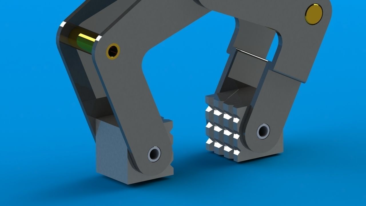 Clamp plastic toy Free 3D model_1