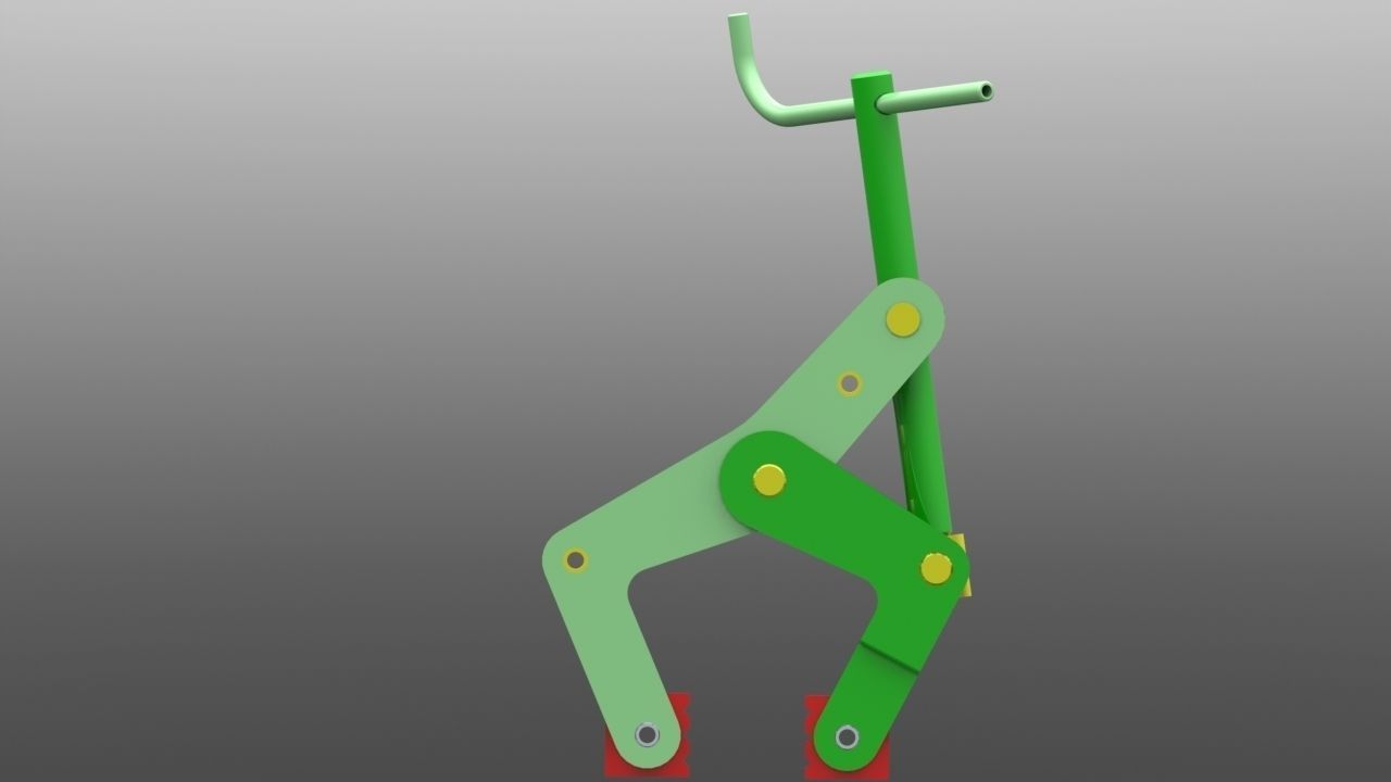 Clamp plastic toy Free 3D model_4