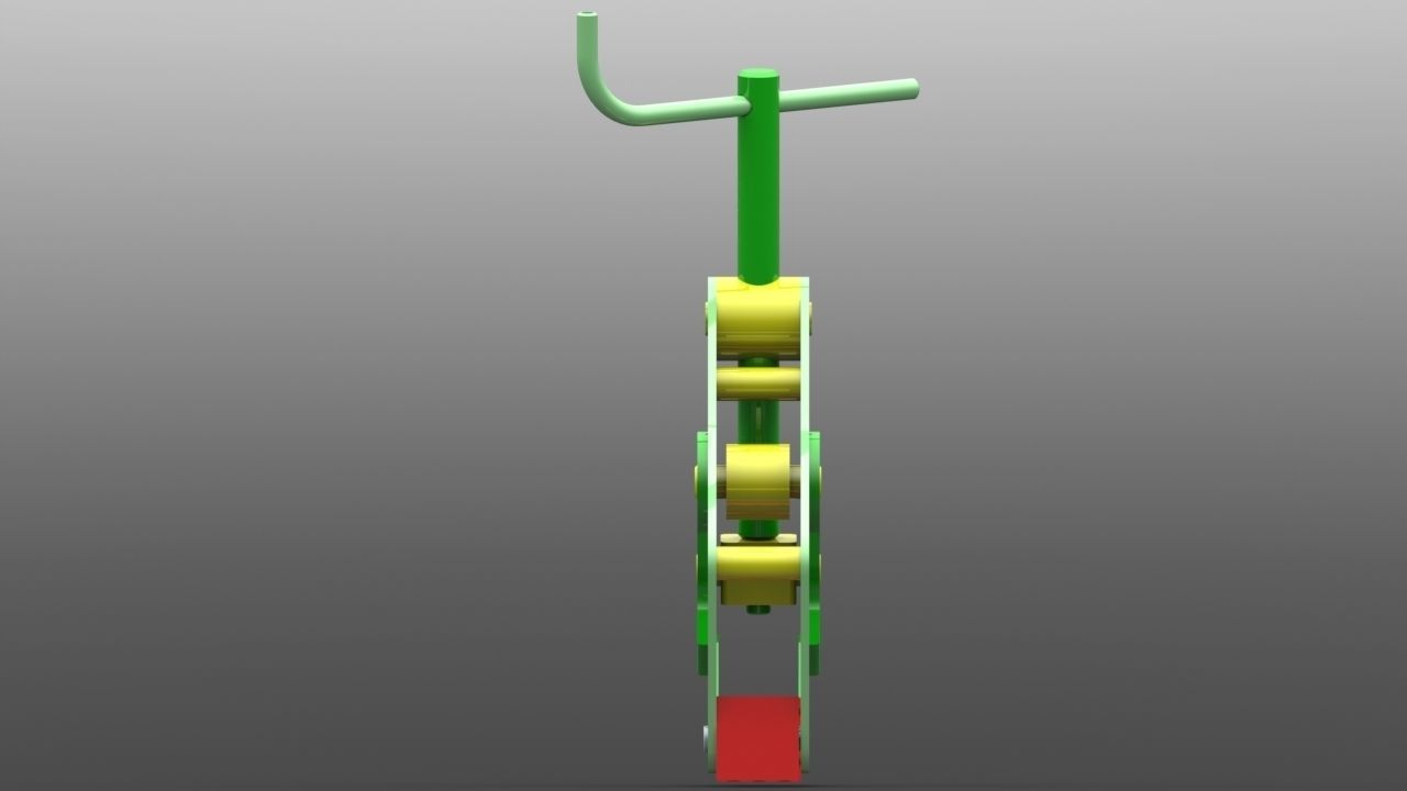 Clamp plastic toy Free 3D model_3