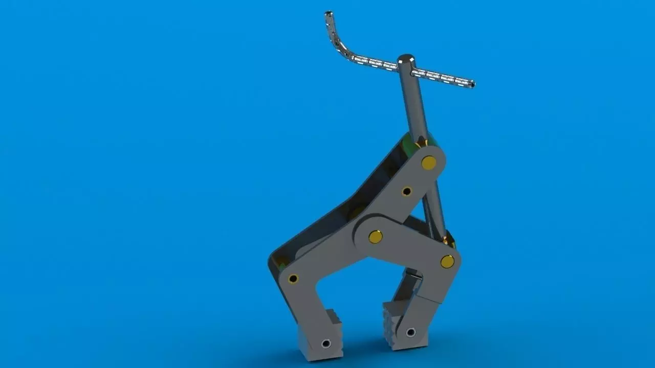 Clamp plastic toy Free 3D model_0