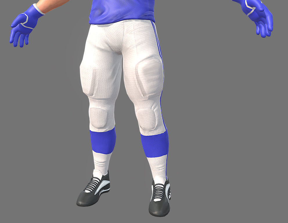 American Footballer Low-poly 3D model_13