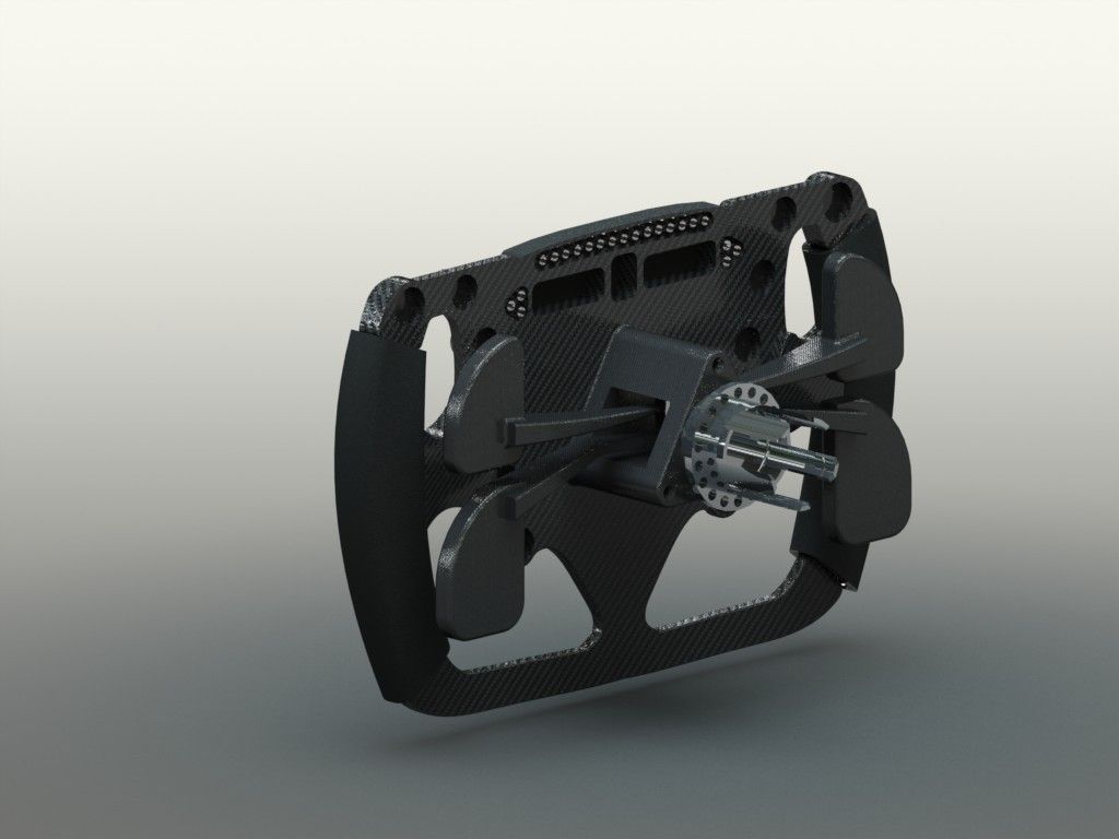 F1 Steering Wheel  Free 3D model_2