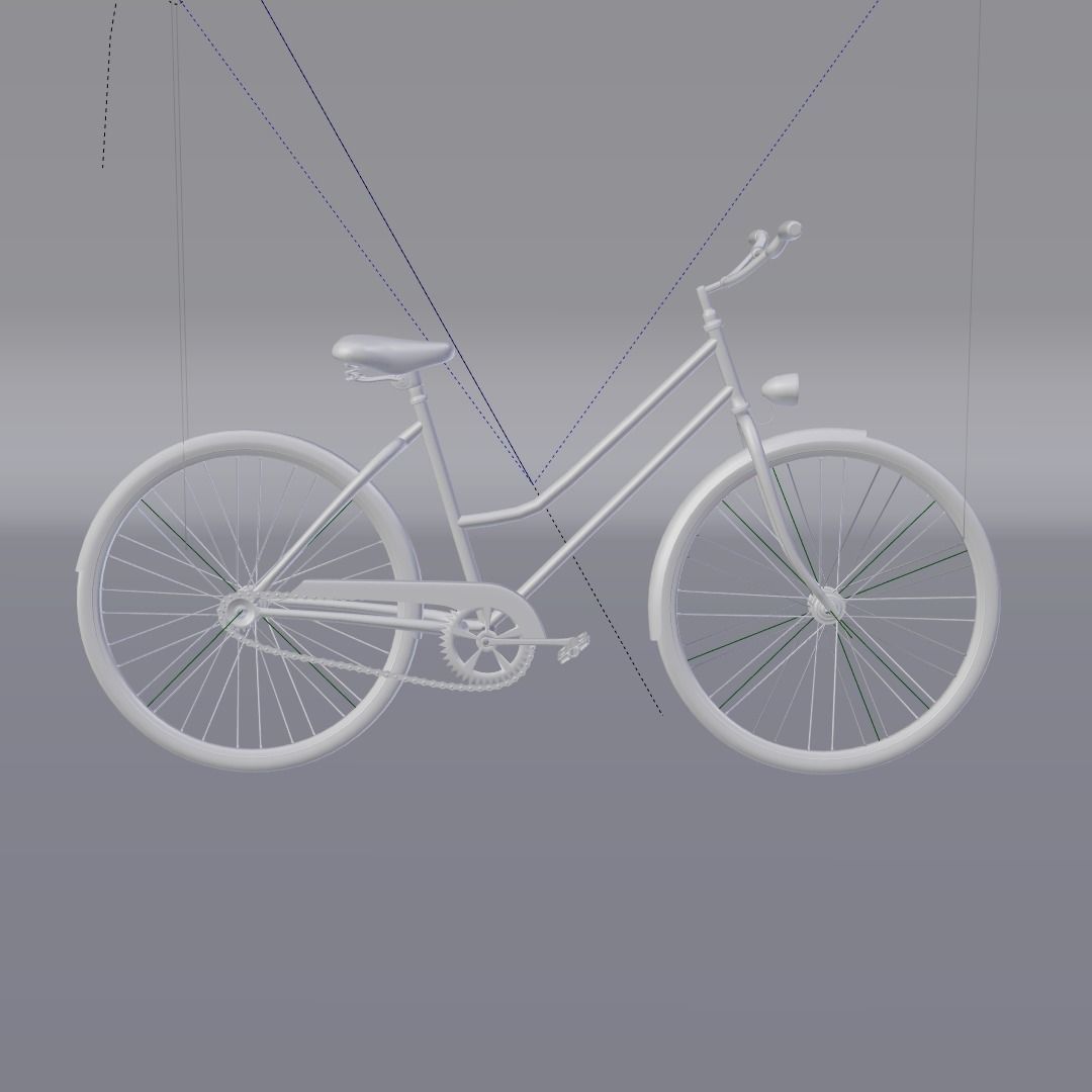 Bicycle vintage 3D model_1