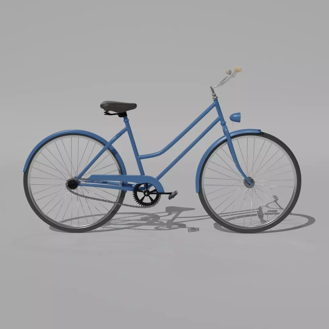 Bicycle vintage 3D model_0