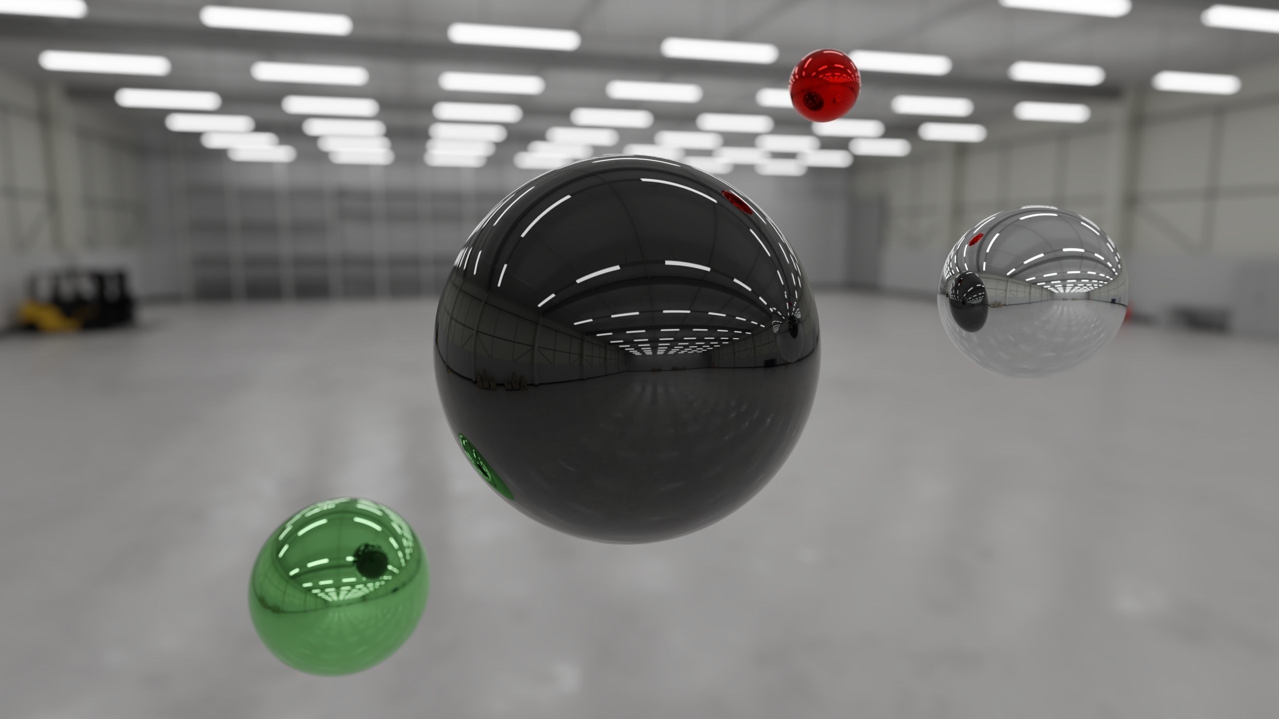 HDRI - Industrial Warehouse Interior 3b Low-poly 3D model_1