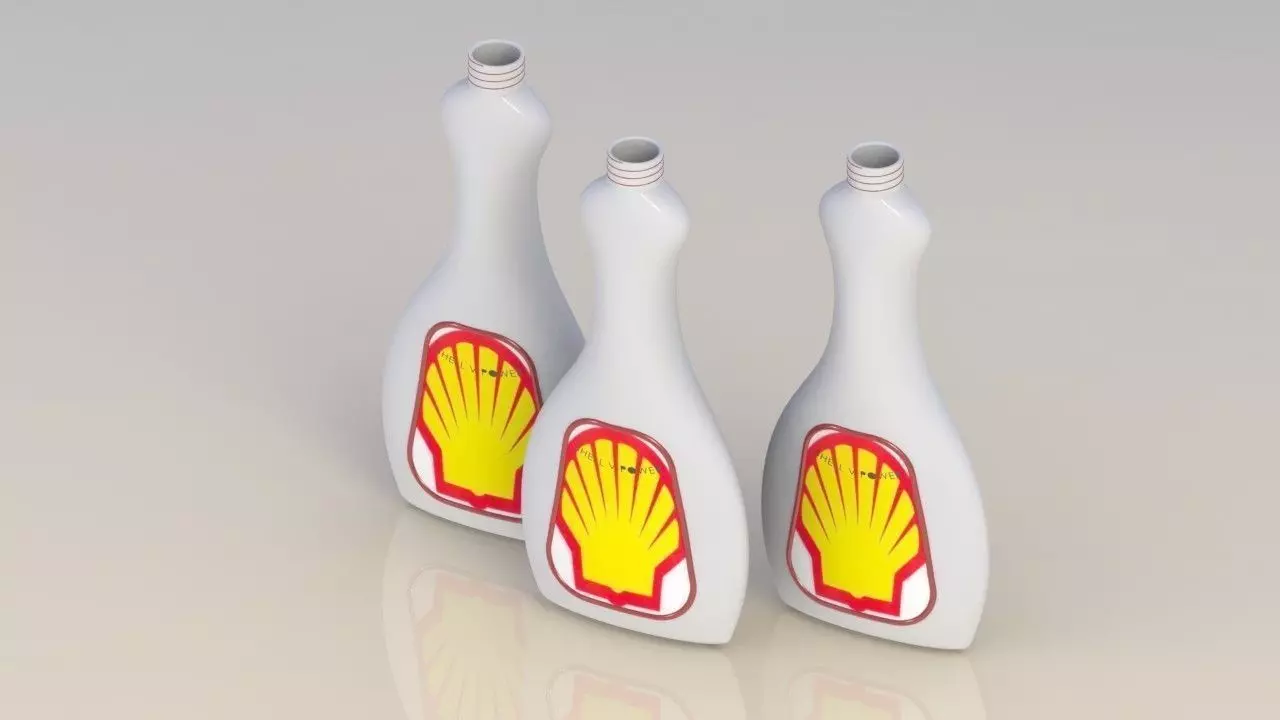 Shell bottle Free 3D model