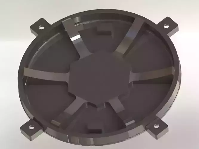 Manhole metal cover for fan Free 3D model