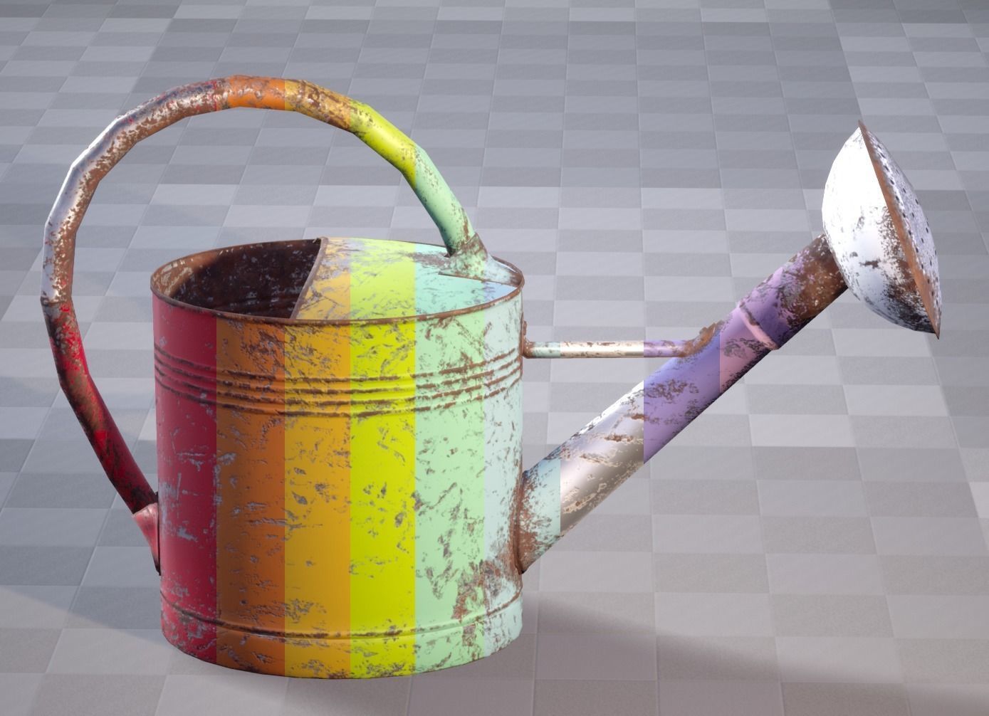 Watering Can UE4-Ready Low-poly 3D model_4