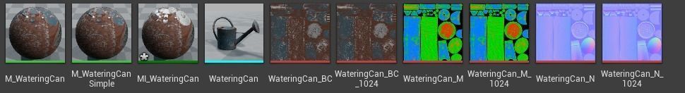 Watering Can UE4-Ready Low-poly 3D model_10