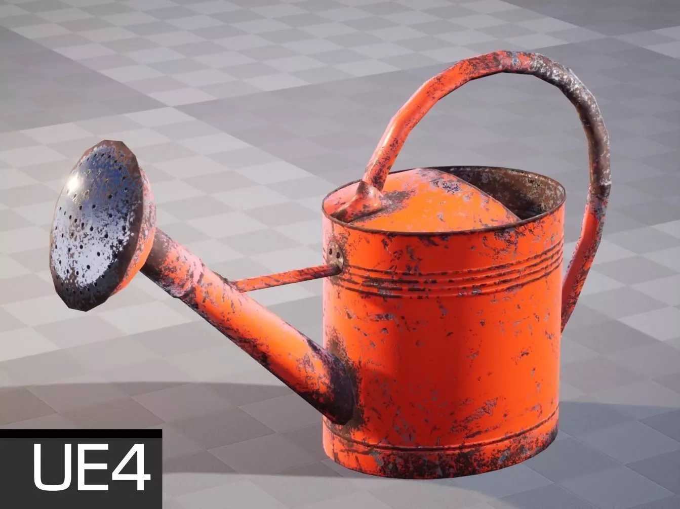 Watering Can UE4-Ready Low-poly 3D model_0