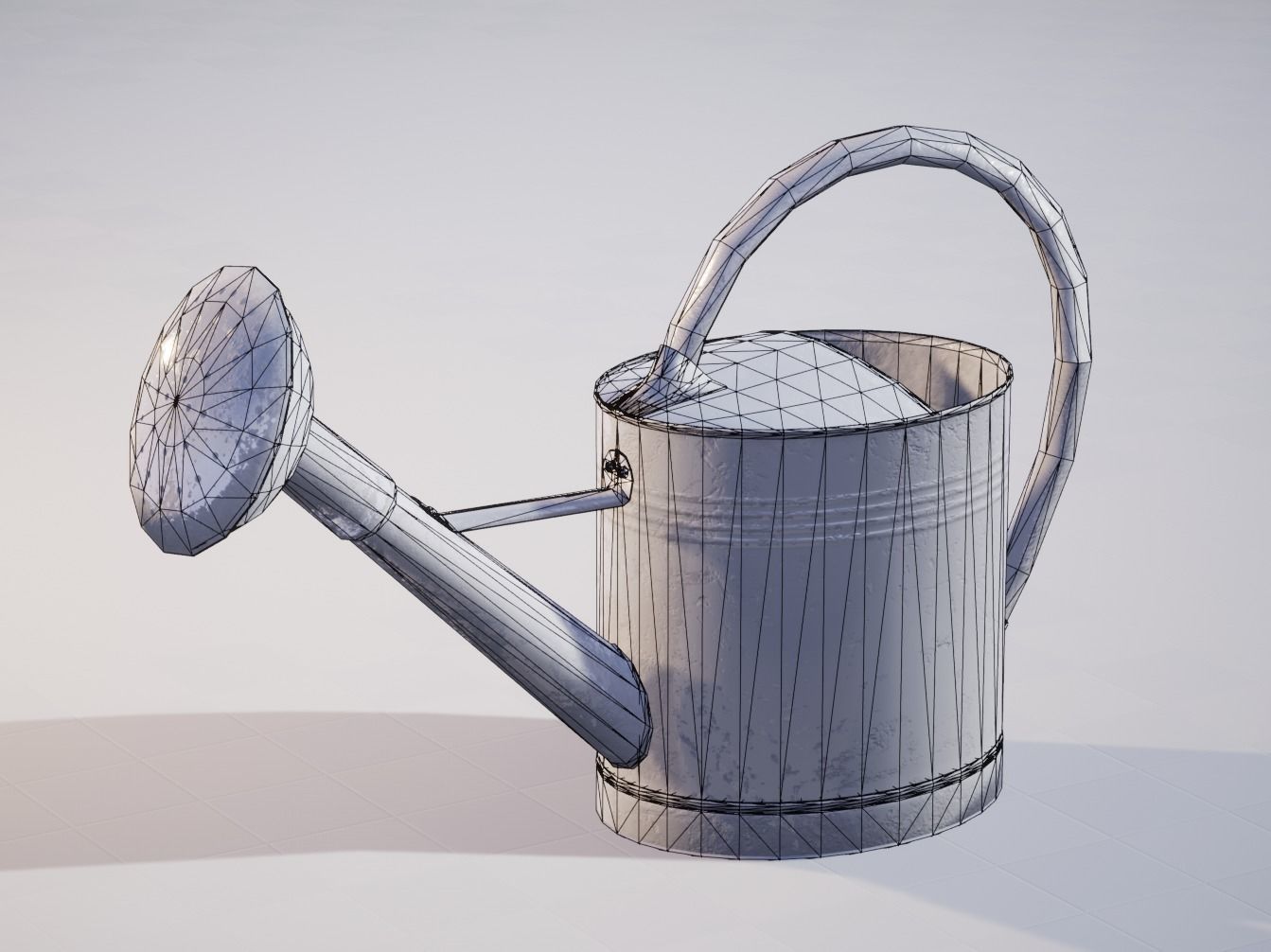 Watering Can UE4-Ready Low-poly 3D model_3