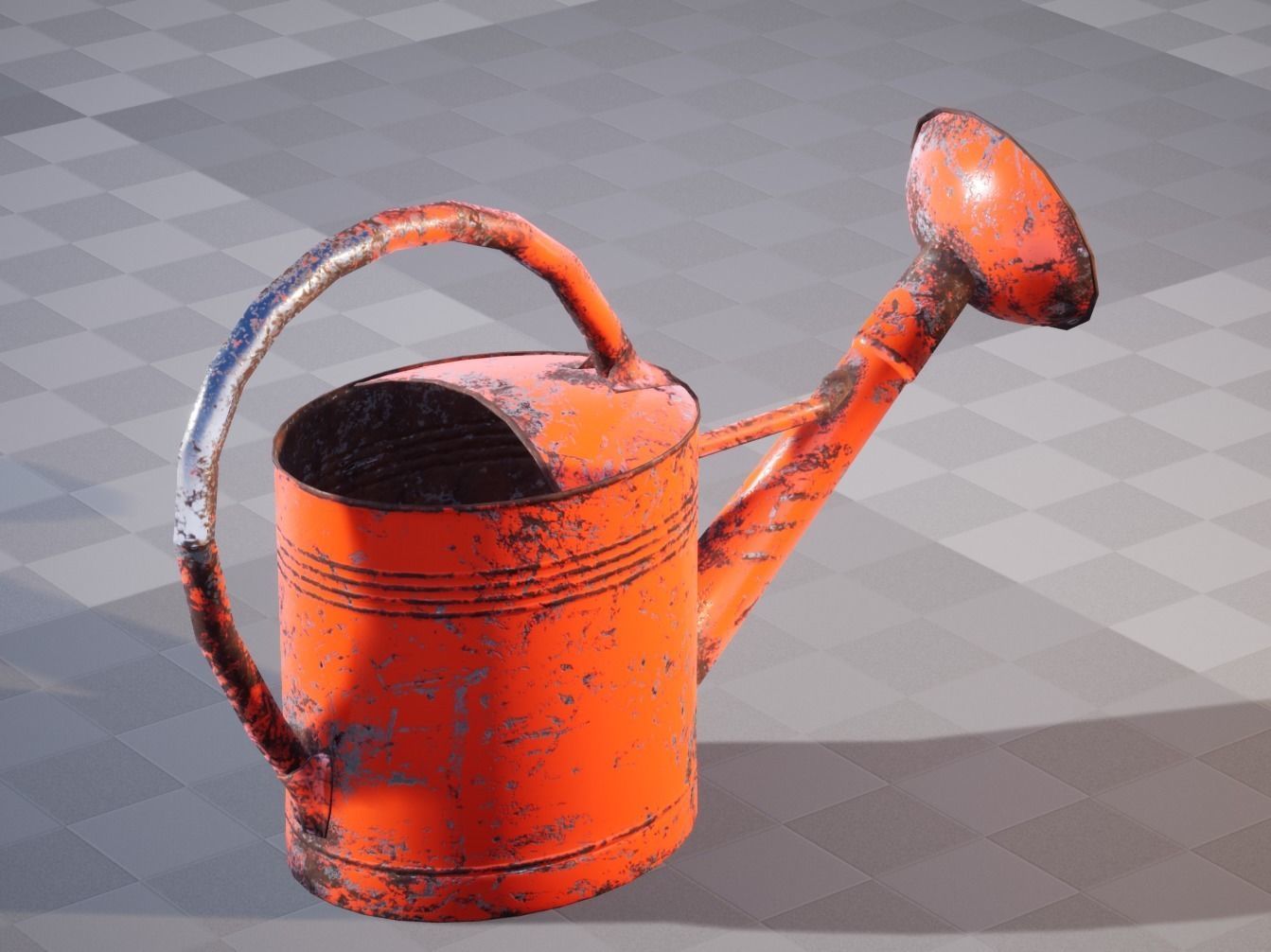 Watering Can UE4-Ready Low-poly 3D model_1