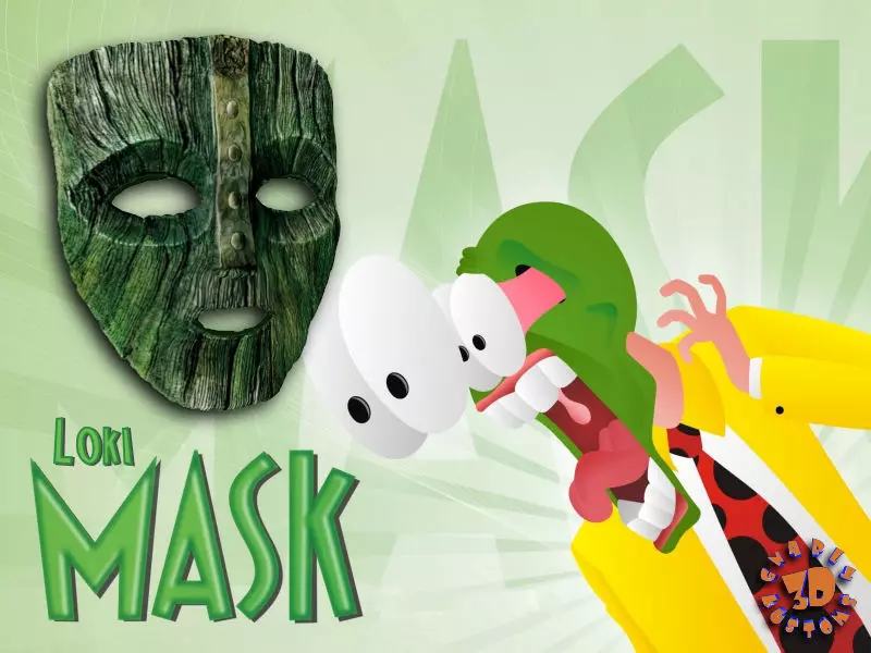 Loki Mask from the Movie The Mask Staring Jim Carrey 3D print model
