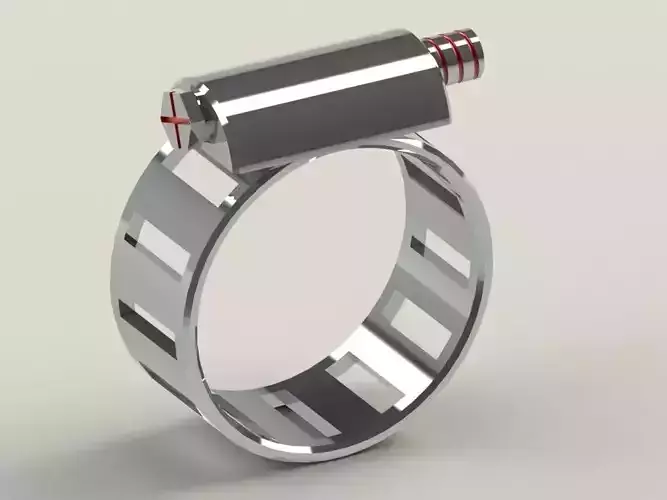 Clip metal ring with light