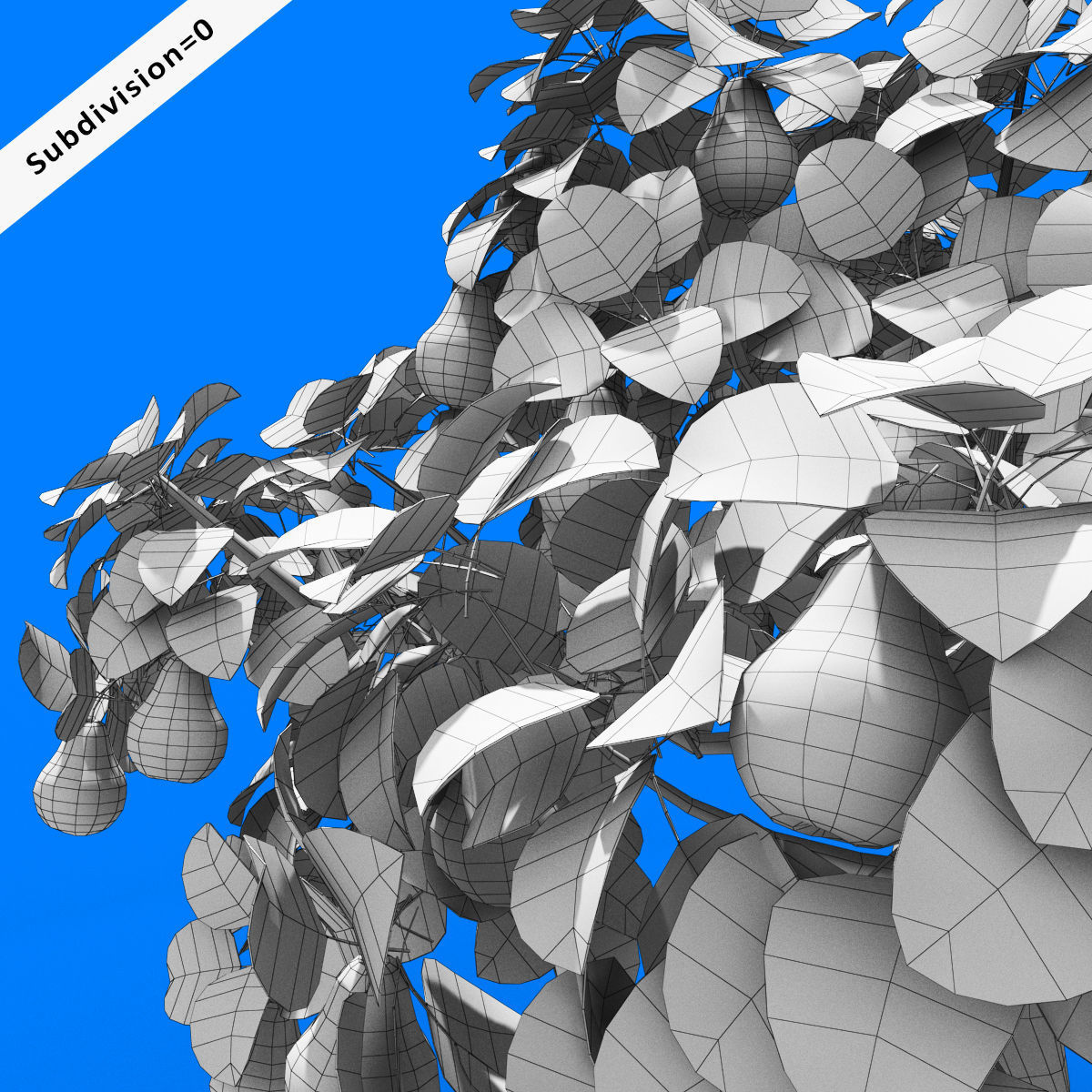 Cartoon Tree Pack Low-poly 3D model_49