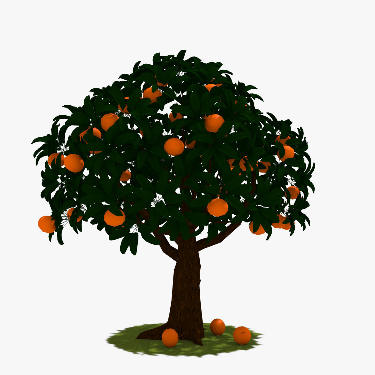 Cartoon Tree Pack Low-poly 3D model_23