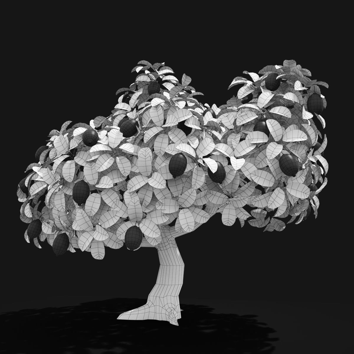 Cartoon Tree Pack Low-poly 3D model_18