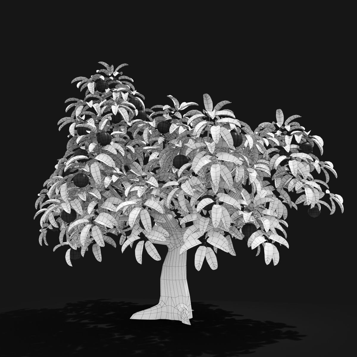 Cartoon Tree Pack Low-poly 3D model_37