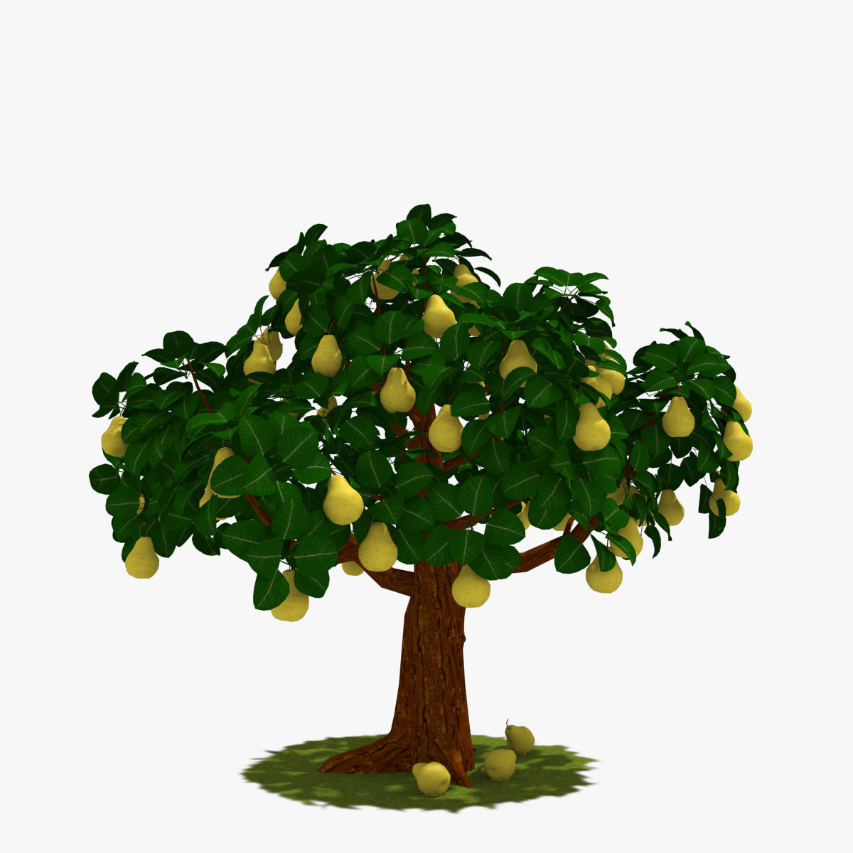 Cartoon Tree Pack Low-poly 3D model_43